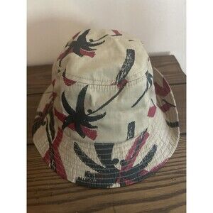 Obey Hat Tropical Streetwear Beach Sun Pool Swimming Bucket Cap One Size Tan